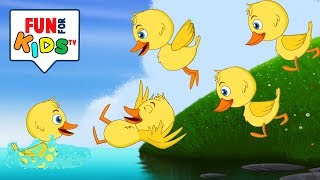 Five Little Ducks  Nursery Rhymes amp Best Kids Songs  FunForKidsTV [upl. by Anined173]