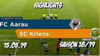 Highlights Fc Aarau vs SC Kriens 150519 [upl. by Nero]