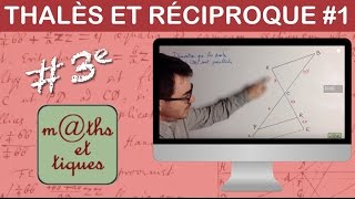 Appliquer la réciproque du théorème de Thalès  Troisième [upl. by Aniraad788]