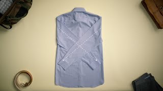 How to Fold a Dress Shirt for Packing  Bonobos [upl. by Sephira117]