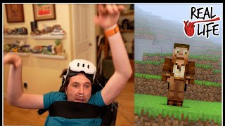 Minecraft Wheelchair VR Gone Wrong  Real Life SMP [upl. by Herwig]