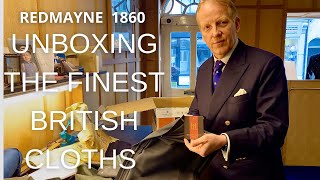 Unboxing the finest British cloths for Bespoke Made to Measure and Suit Copying [upl. by Norma]