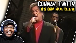 Conway Twitty  Its Only Make Believe 1990  REACTIONREVIEW [upl. by Neelyk]