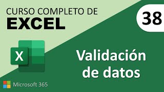 38 Curso Excel Validación de datos [upl. by Siramad]