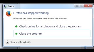 firefox has stopped workingfix the problem in 1 sec with proof [upl. by Borchert]