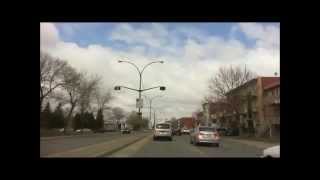 Driving in Montreal  From Buies Street to PieIX and HenriBourassa intersection [upl. by Eelegna]