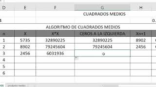 EXPLICACIÓN EXCEL CUADRADOS MEDIOS [upl. by Hamirak]