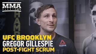 UFC Brooklyn Gregor Gillespie Says Boos From Fans Hurt My Feelings A Little Bit  MMA Fighting [upl. by Kcirdef790]