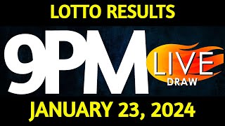 Lotto Result Today 900 pm draw January 23 2024 Tuesday PCSO LIVE [upl. by Ignatz]