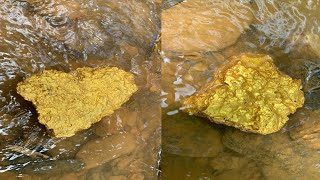 6 days of gold digging and luckily I harvested gold from the stream [upl. by Varin]