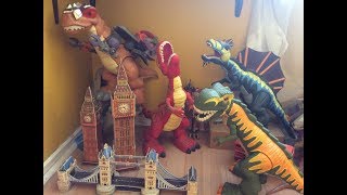 Review Dinosaurios Imaginext  Mega TRexs y Mega Spinosaurus [upl. by Giorgia]