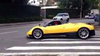 Pagani Zonda F ClubSport  Avenida Europa  São Paulo  Brazil  09022014 [upl. by Kemppe601]