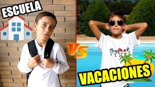 RUTINA DIARIA ESCUELA VS VACACIONES [upl. by Arabele]