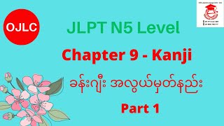 N5 kanji chapter 9 part 1 [upl. by Esaj]