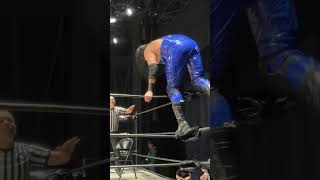 Marcus Mathers tosses Crowbar onto a guardrail Shorts ISPW Wrestling [upl. by Corly]