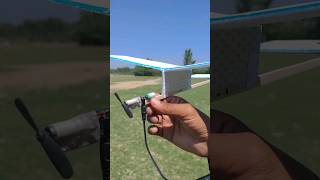 Simple Free Fligth Airplane Make With Coreless Motor  Capacitor Powered Plane [upl. by Starlene]