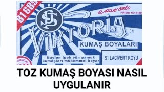 TOZ KUMAŞ BOYASI UYGULANIŞI  KIYAFET BOYAMA  GERİ DÖNÜŞÜM  DIY [upl. by Yllop]