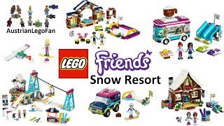 All Lego Friends Snow Resort Sets CompilationCollection Speed Build [upl. by Kempe]