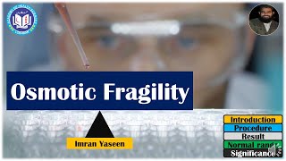 Red cells Osmotic Fragility test amp hemolysins hemolysis vs fragility  Hematology  by Imran Yaseen [upl. by Koffman]