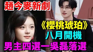 趙今麥新劇《櫻桃琥珀》八月開機！男主四選一吳磊落選？【娛時】娛樂 八卦明星吃瓜趙今麥 櫻桃琥珀 [upl. by Dnalrag]