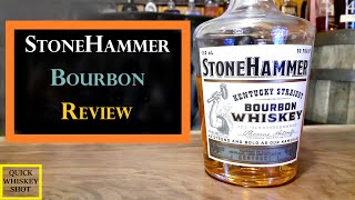 Stonehammer Review  A Good Budget Bourbon from Kroger   Quick Whiskey Shot [upl. by Hourihan]