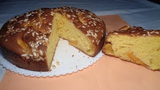 TORTA ALLE PESCHE SCIROPPATE SOFFICISSIMA  Ricetta facile e veloce [upl. by Steinberg]