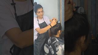 Best Layered Haircut for Fine Hair  Layered Haircut Tutorial shorts [upl. by Nosidda713]