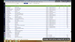 Change multiple item prices in Batch in QuickBooks Desktop [upl. by Mavis]