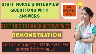 INTERVIEW QUESTIONS WITH ANSWERS FOR ALL INDIAN NURSES AND REGISTERED NURSES STAFF NURSE INTERVIEW [upl. by Danell]