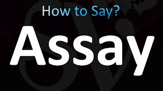 How to Pronounce Assay CORRECTLY [upl. by Tobias]