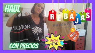 HAUL REBAJAS VERANO CON PRECIOS PRIMARKKIABI Y PRIMOR [upl. by Nicodemus]