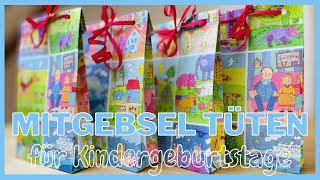 Mitgebsel Tüten für Kindergeburtstag und Weihnachten  einfach selber basteln DIY weihnachten [upl. by Eibrik]