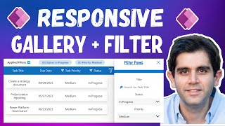 Power Apps Tutorial  Responsive Screen with Gallery amp Filters  Beginner to Advanced [upl. by Circosta]