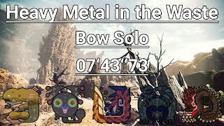 MHW Iceborne PS4  Heavy Metal in the Waste  Bow Solo  074373 [upl. by Dun]