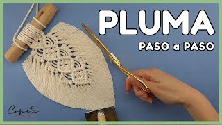 Tutorial Paso a Paso para CREAR tu PLUMA de MACRAMÉ Perfecta 🍃 Ideal Principiantes [upl. by Valdes353]