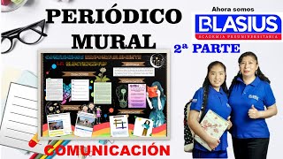 CÓMO HACER UN PERIÓDICO MURAL 2ª PARTE APRENDO EN CASASEMANA 23COMUNICACIÓN SECUNDARIA [upl. by Ezmeralda]