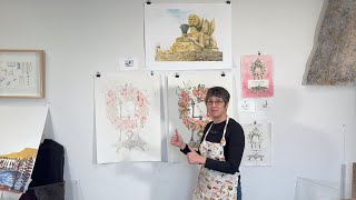 Watercolor Monotypes with Kathy Aoki [upl. by Freudberg523]