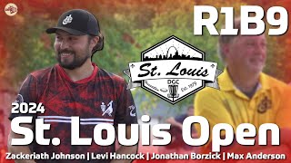 2024 St Louis Open  MPO R1B9  Hancock Johnson Borzick Anderson [upl. by Aruasor]