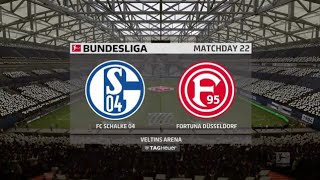 Fc Schalke vs Dusseldorf  FIFA 19 Bundesliga Highlights Gameplay [upl. by Annmaria]