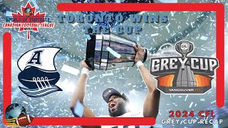 CFL  111TH GREY CUP RECAP [upl. by Stanway318]