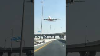 A380 Lamding at Dubai Airport 😍 aviation dxb a380 [upl. by Gnil865]