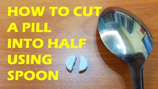 Easiest way to cut a pill into half [upl. by Llenra]