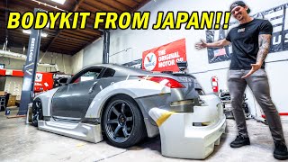 Installing RARE JDM Bodykit on the 350z Pt 1  Building Fast amp Furious Style 350z ep 6 [upl. by Philipa]