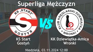 SM  KS Start Gostyń vs KK DziewiątkaAmica Wronki  03112024 [upl. by Schmitt]