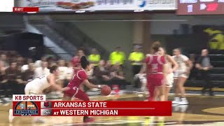 Arkansas State women’s basketball falls to Western Michigan [upl. by Aromat155]