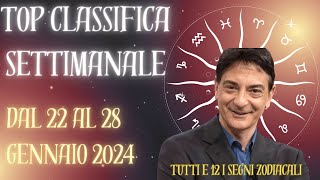 Stelle in Movimento Classifica Settimanale Astrologica dal 22 al 28 Gennaio 2024 con Paolo Fox [upl. by Llyrpa]