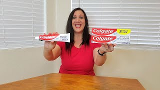 Colgate Whitening Toothpaste With Baking Soda And Peroxide [upl. by Ronoc]