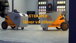 Fortador Steamer 20bar vs 16bar [upl. by Sinnek]