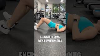 Hamstring tear leg workout🍑 full video up now🎥 [upl. by Leinnad]