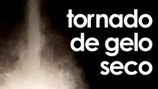 Tornado de GELO SECO EXPERIÊNCIA de FÍSICA [upl. by Lyrehc]